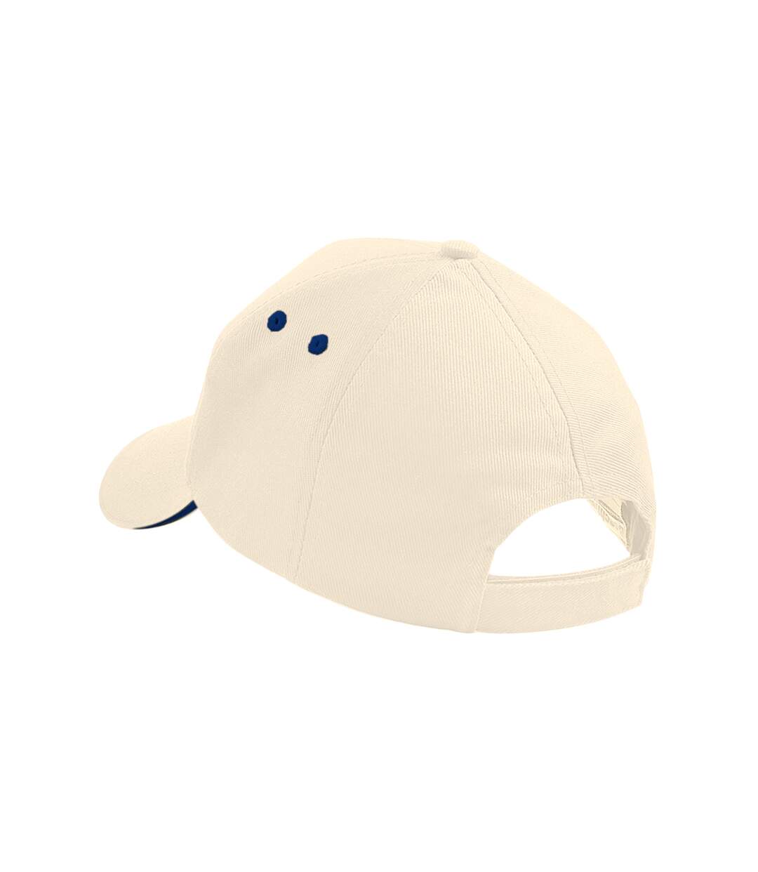 Lot de 2  Casquette adulte unisexe crème/bleu marine Beechfield-2