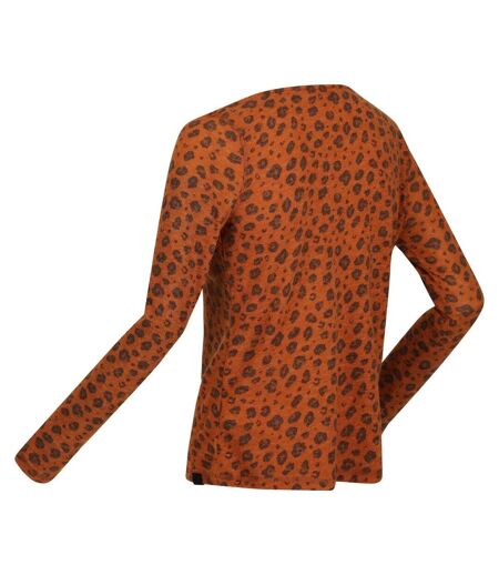 Womens/ladies Frayda Lightweight Cowl Neck Top Orange Regatta