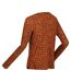 Womens/ladies Frayda Lightweight Cowl Neck Top Orange Regatta-4