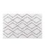 Tapis Déco Imprimé Emya 50x80cm Blanc & Gris-1