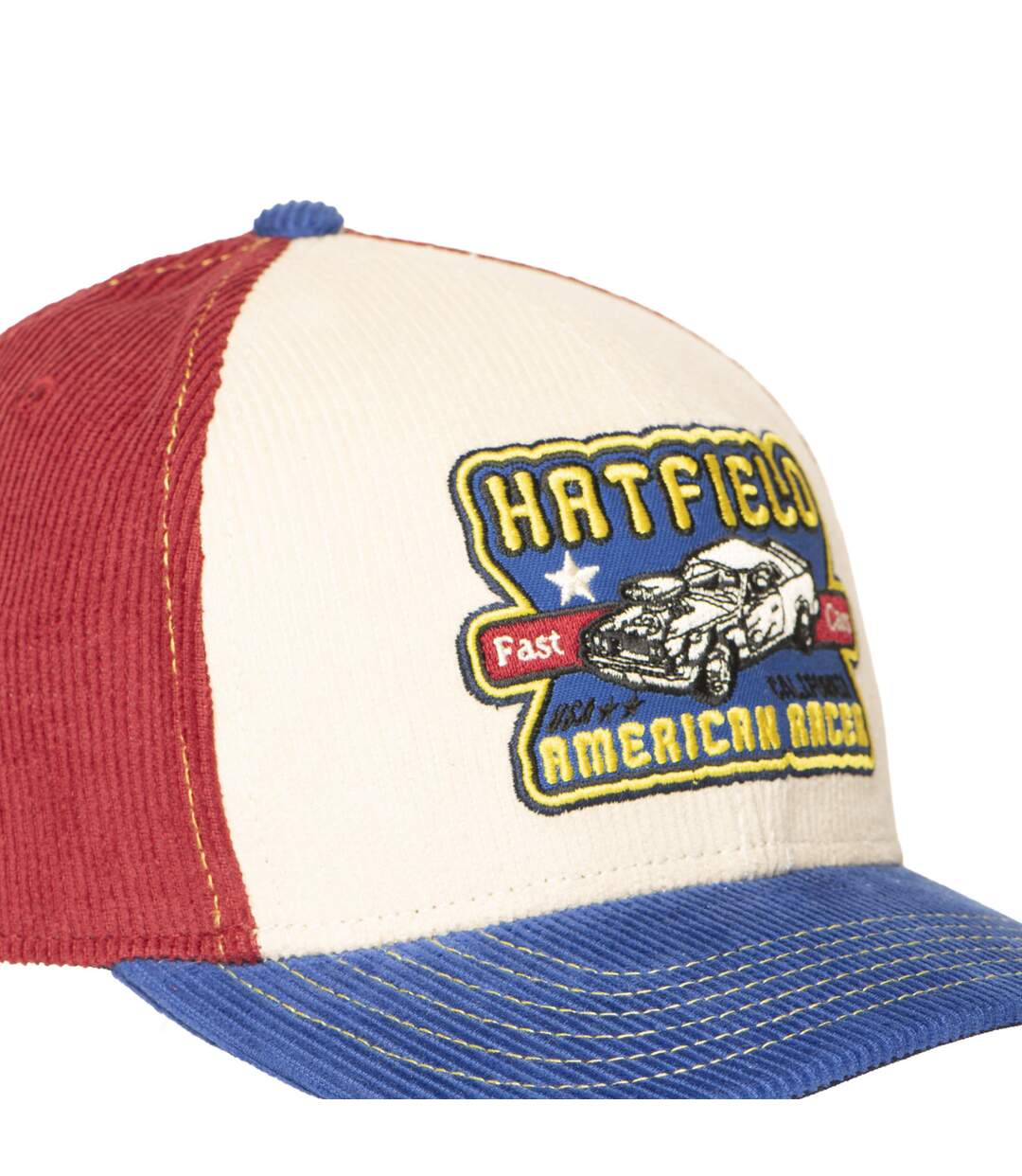 Casquette trucker semi curved avec patch Car Hatfield-4