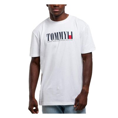 T-shirt Blanc Homme Tommy Hilfiger Dna - S