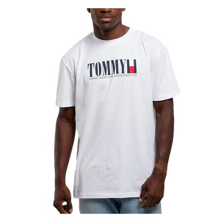 T-shirt Blanc Homme Tommy Hilfiger Dna - S