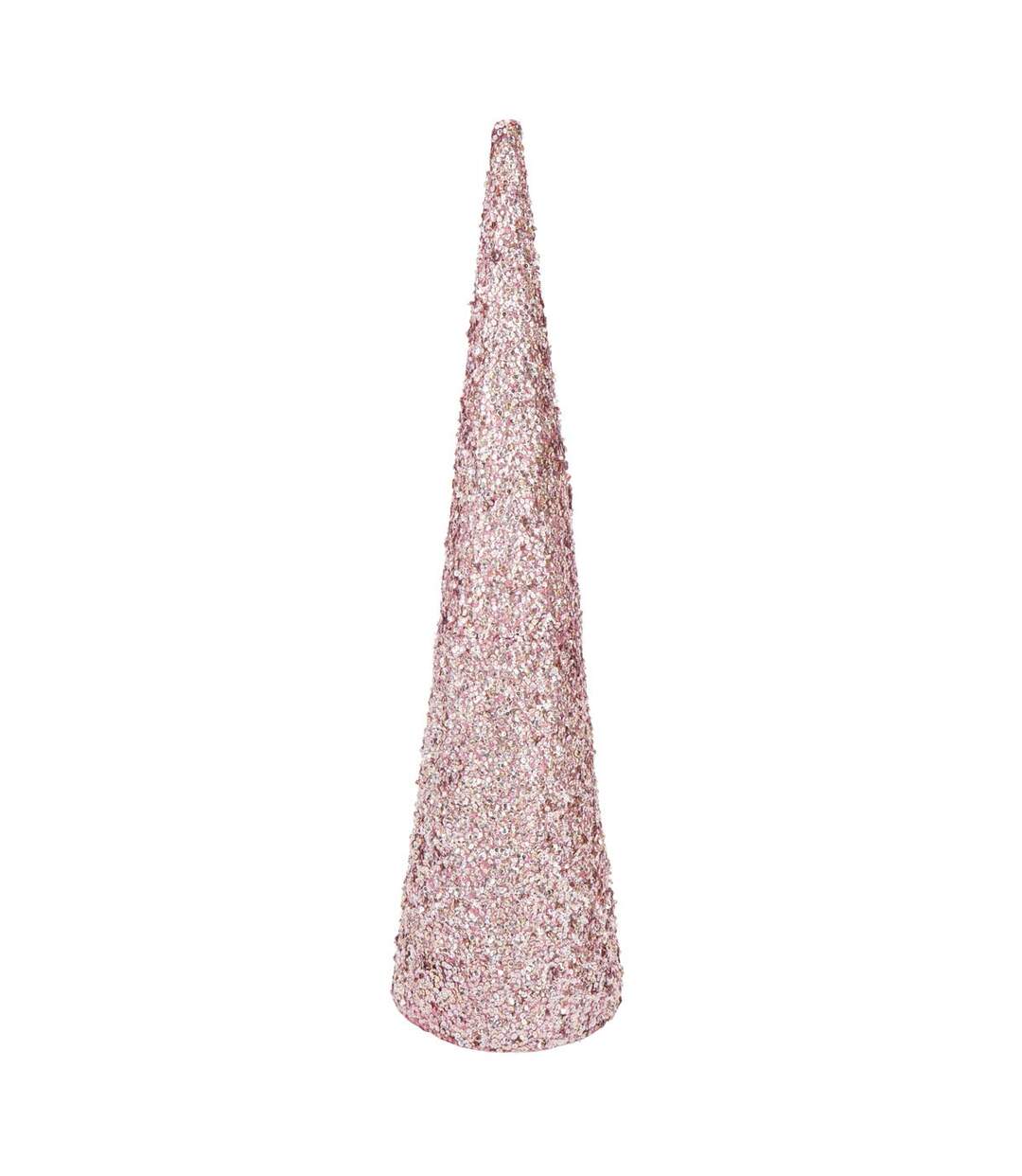 Cône Déco Sequins 120cm Rose Clair-1