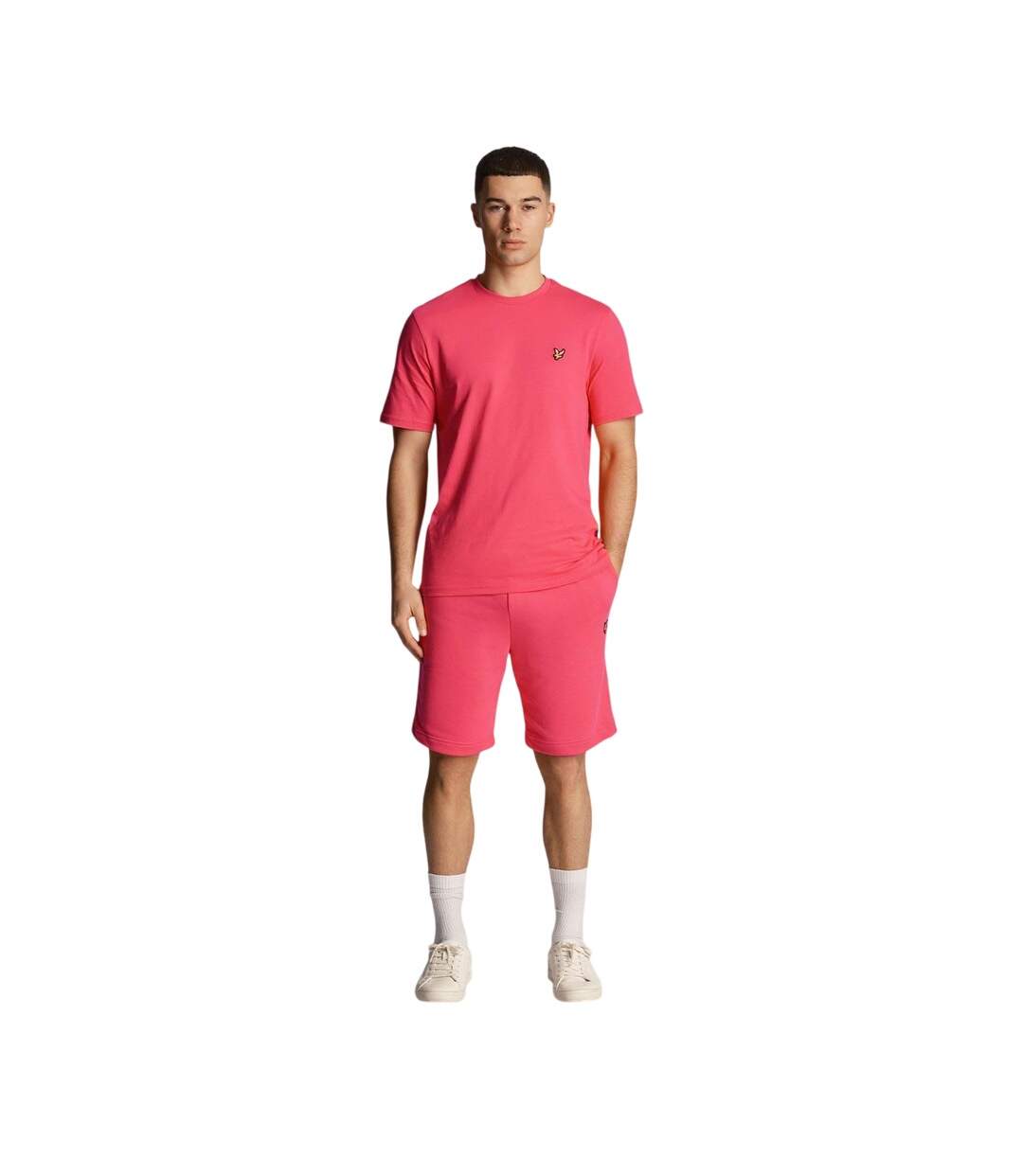 Mens Casual Shorts Pink Lyle & Scott-4