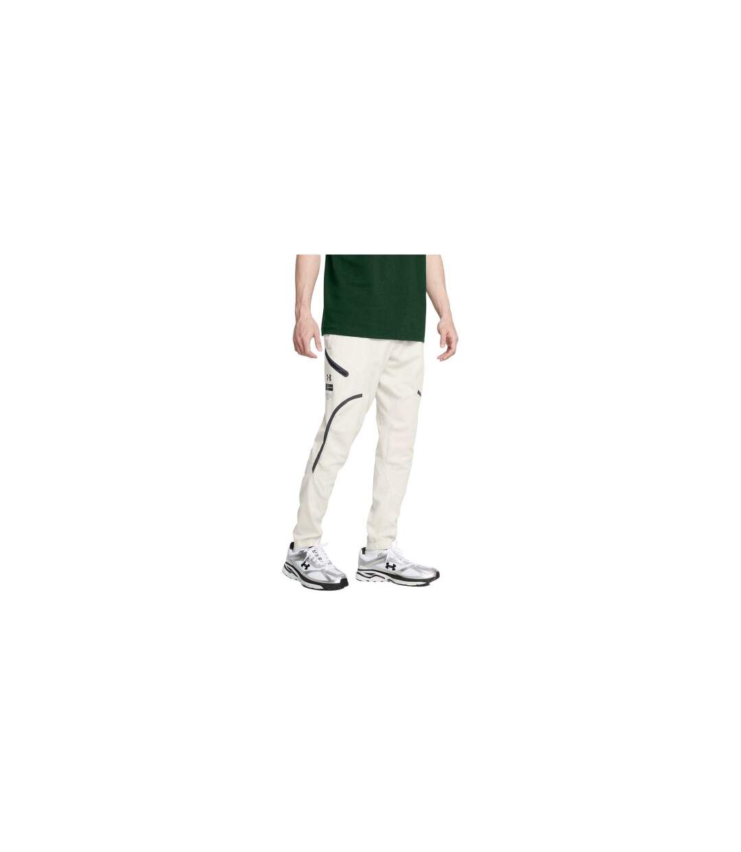 Mens Unstoppable Tapered Combat Trousers White Under Armour-1