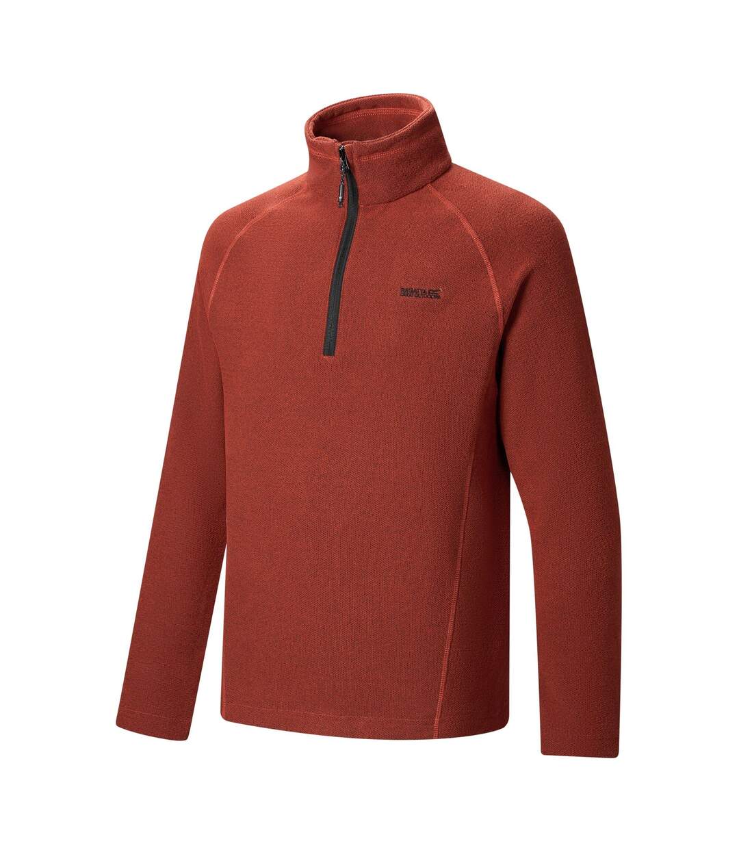 Haut Polaire À Col Montant Zippé Motif/style Alvéolé Kenger Homme Rouge Brûlé Regatta-4