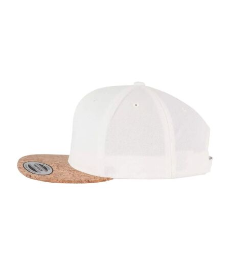 Casquette Ajustable Motif/style Liège Beige Pâle Flexfit