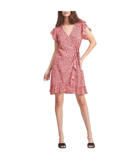 Robe Portefeuille Fini Femme Rouge Coquelicot Vila