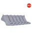 Pack Of 6  Mens Cushioned Trainer Socks  Grey Jeep-1