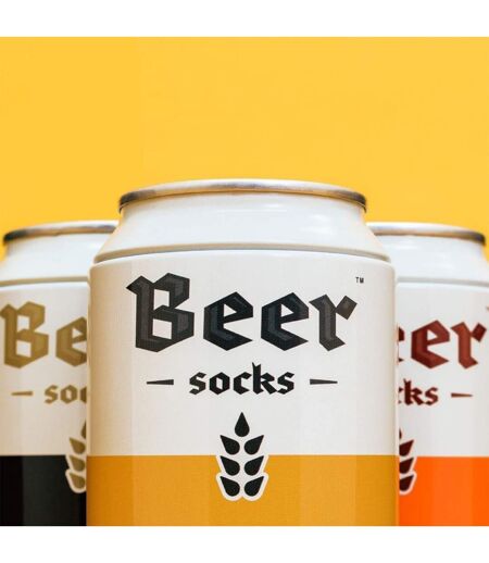 1 Pack Mens Beer Socks in a Can (Ale / Lager / Stout)