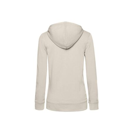 Veste à capuche femme blanc cassé B&C