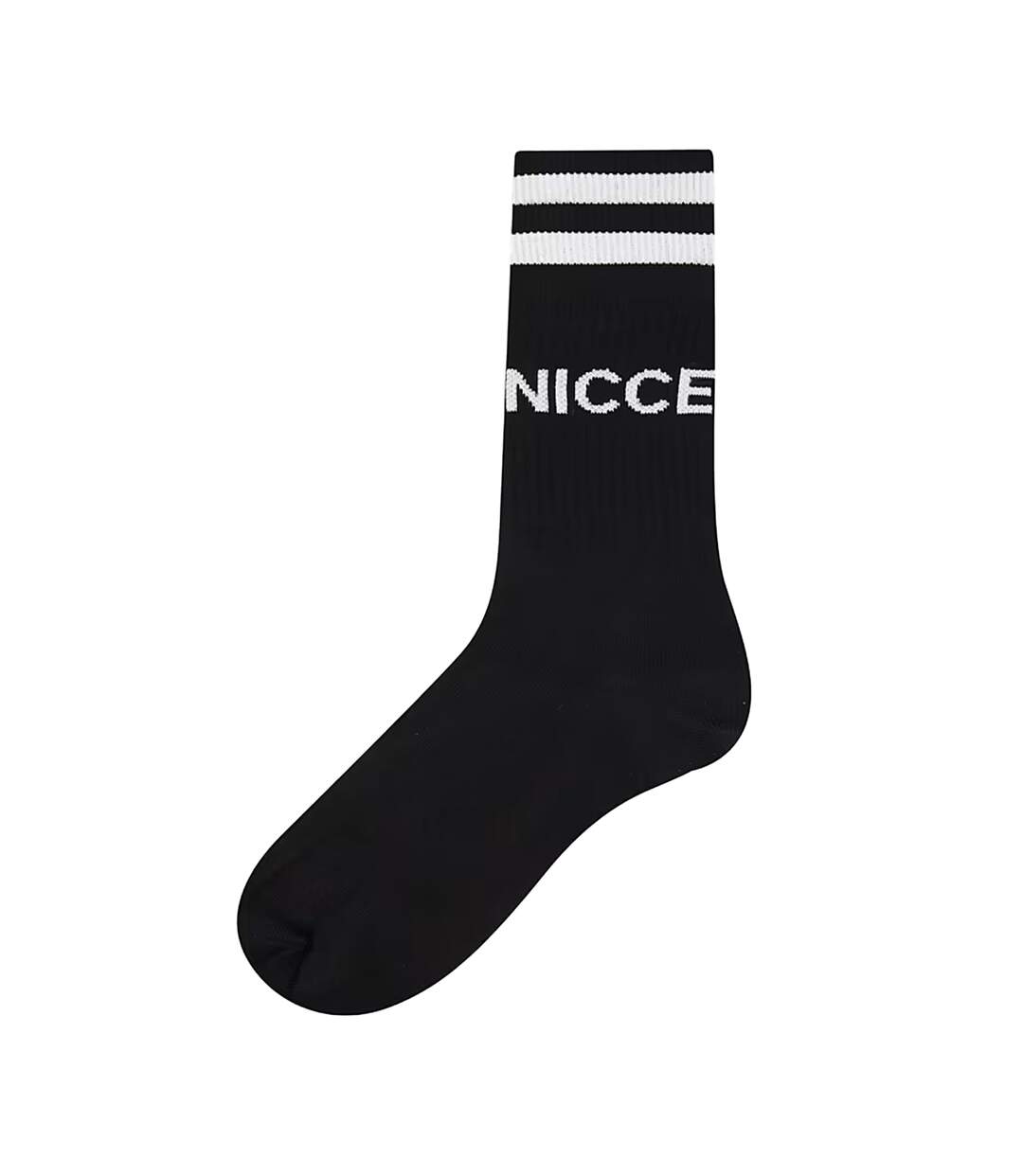 Lot De 3  Chaussettes Motif/style Rayures Contrastées Homme Noir Nicce-2