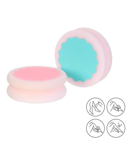 Éponge Dépilatoire Sans Douleur 7cm Rose & Bleu