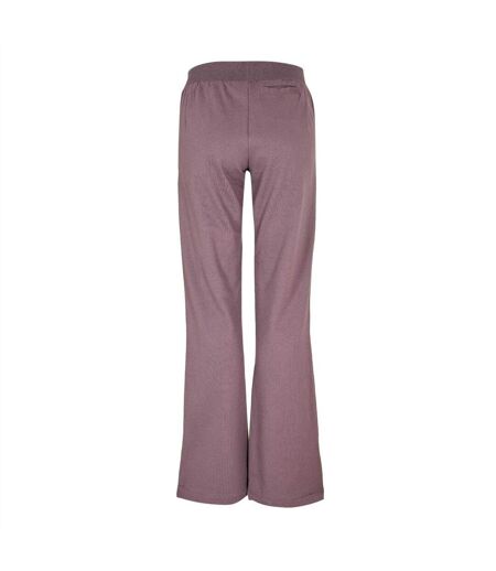 Womens/ladies Flared Jogging Bottoms Purple Puma