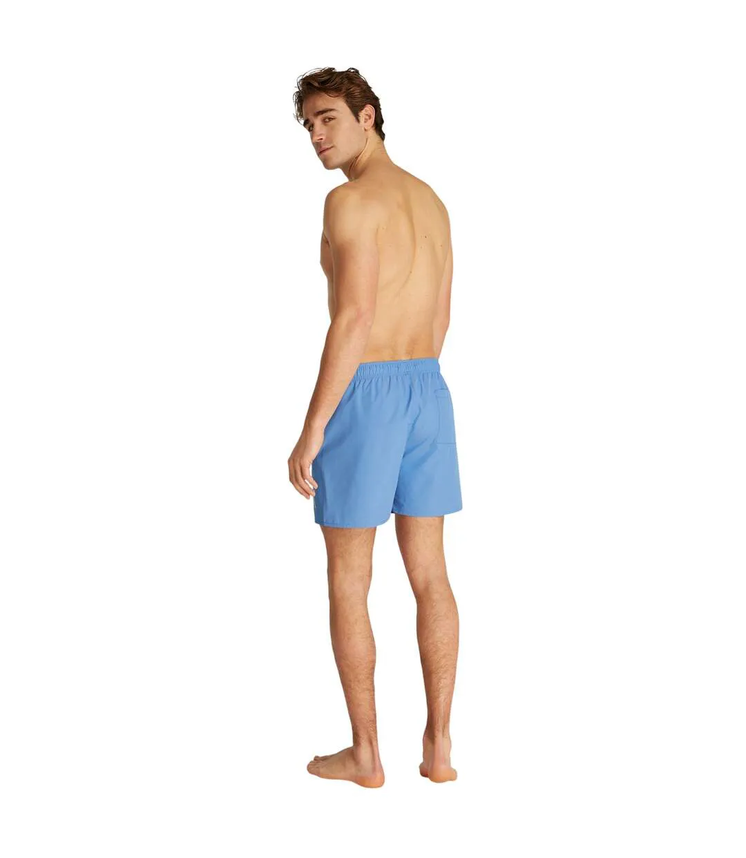 Mens Contrast Logo Regular Swim Shorts Glacier Calvin Klein-3