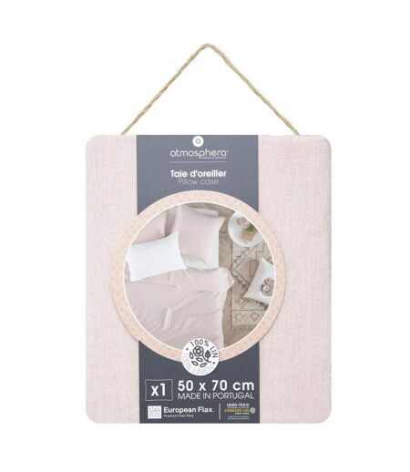 Taie d'Oreiller en Lin Adorable 50x70cm Rose