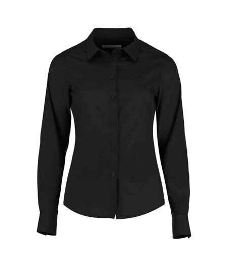Chemisier Manches Longues Femme Noir Kustom Kit