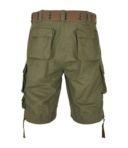Short À Poches Savage Homme Olive Build Your Brand