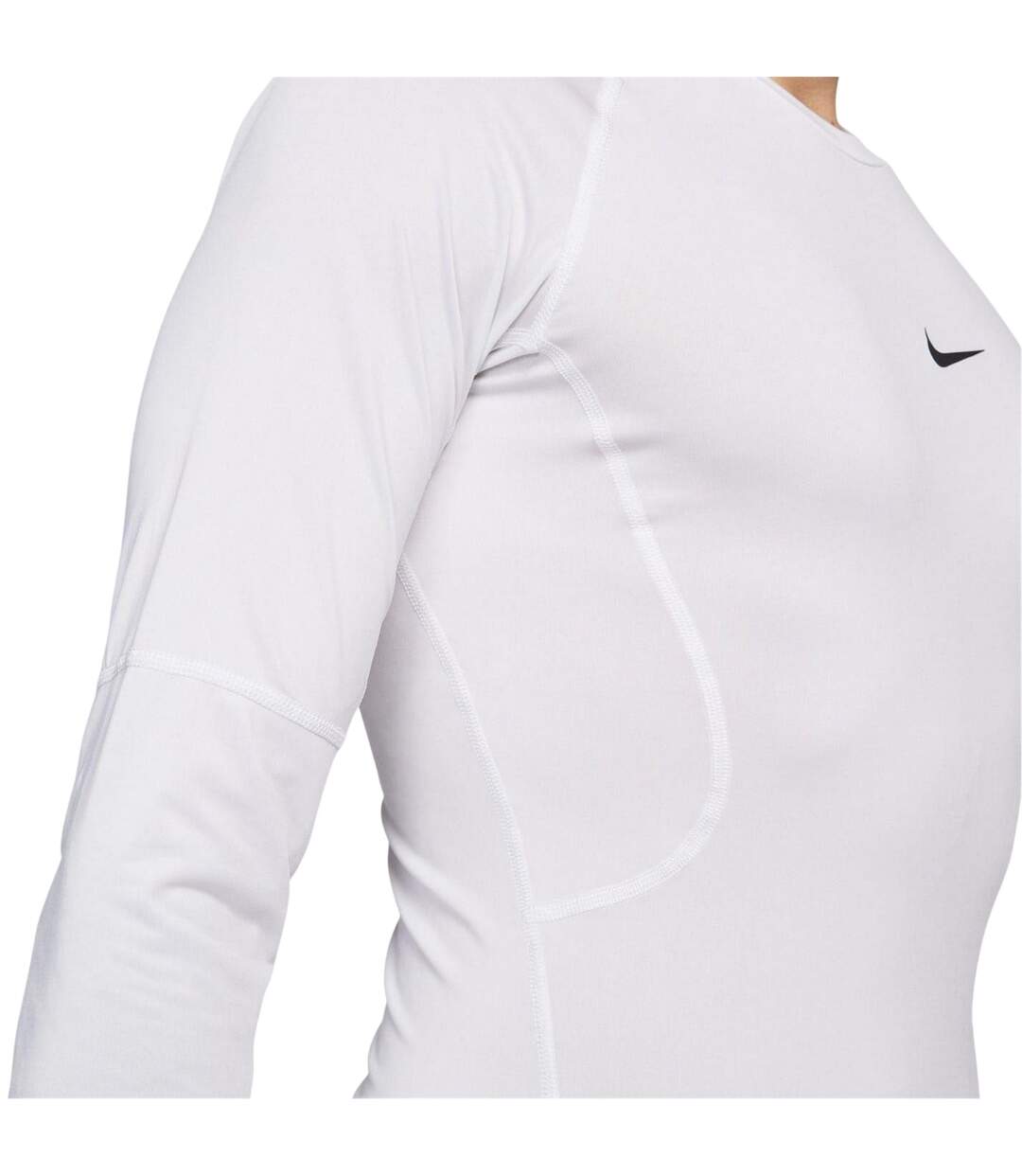 Haut Thermique Motif/style Imprimé Lettrage Pro Homme Blanc Noir Nike-4