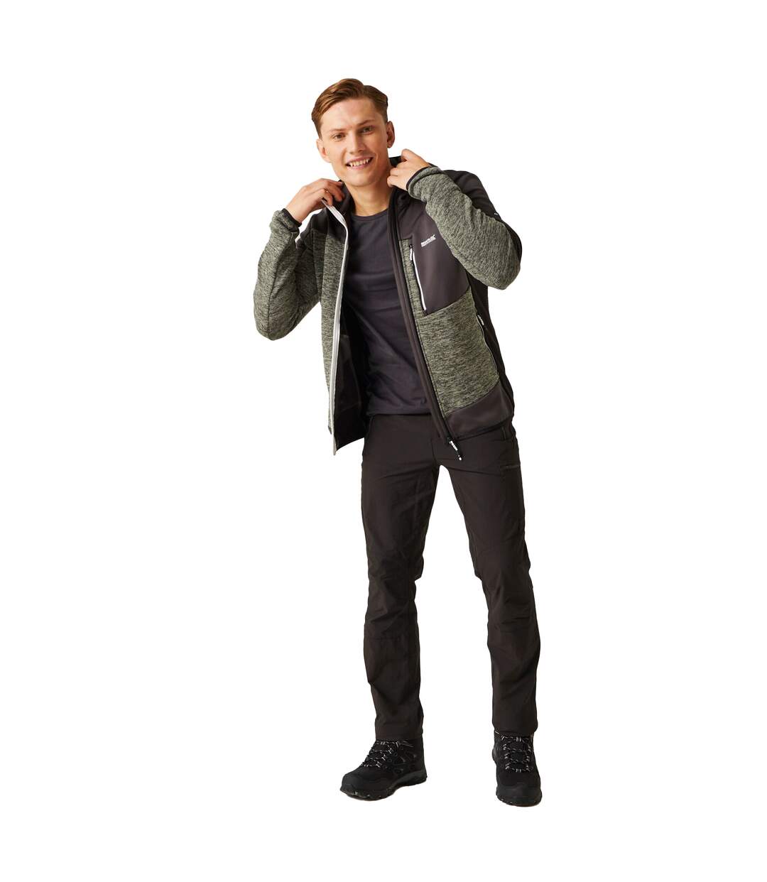 Veste Polaire Cadford Homme Vert Kaki Cendre Regatta-1