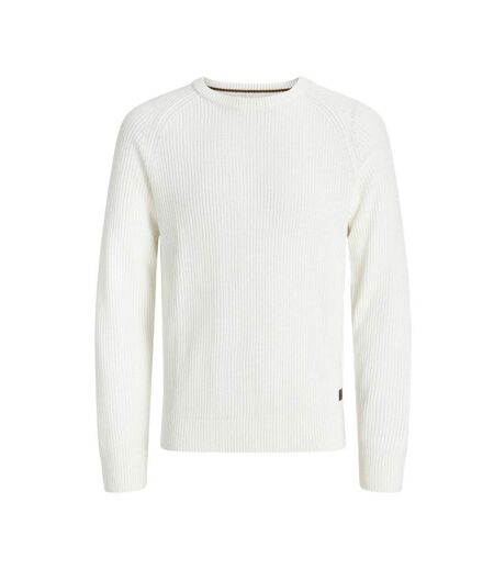Pull en maille blanc homme jack & jones pannel