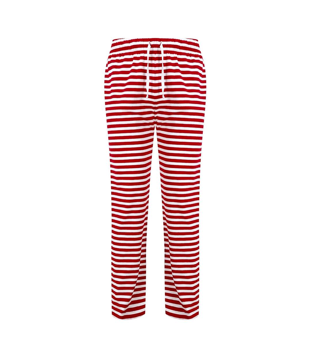 SF Mens Stripe Lounge Pants (Red/White)