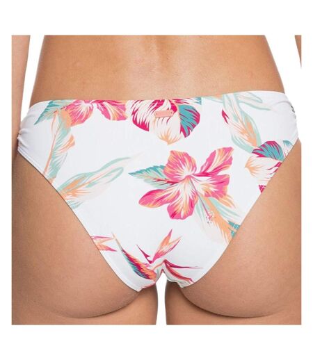 Bas de Bikini Blanc/Rose Femme Roxy Lahaina Bay - L