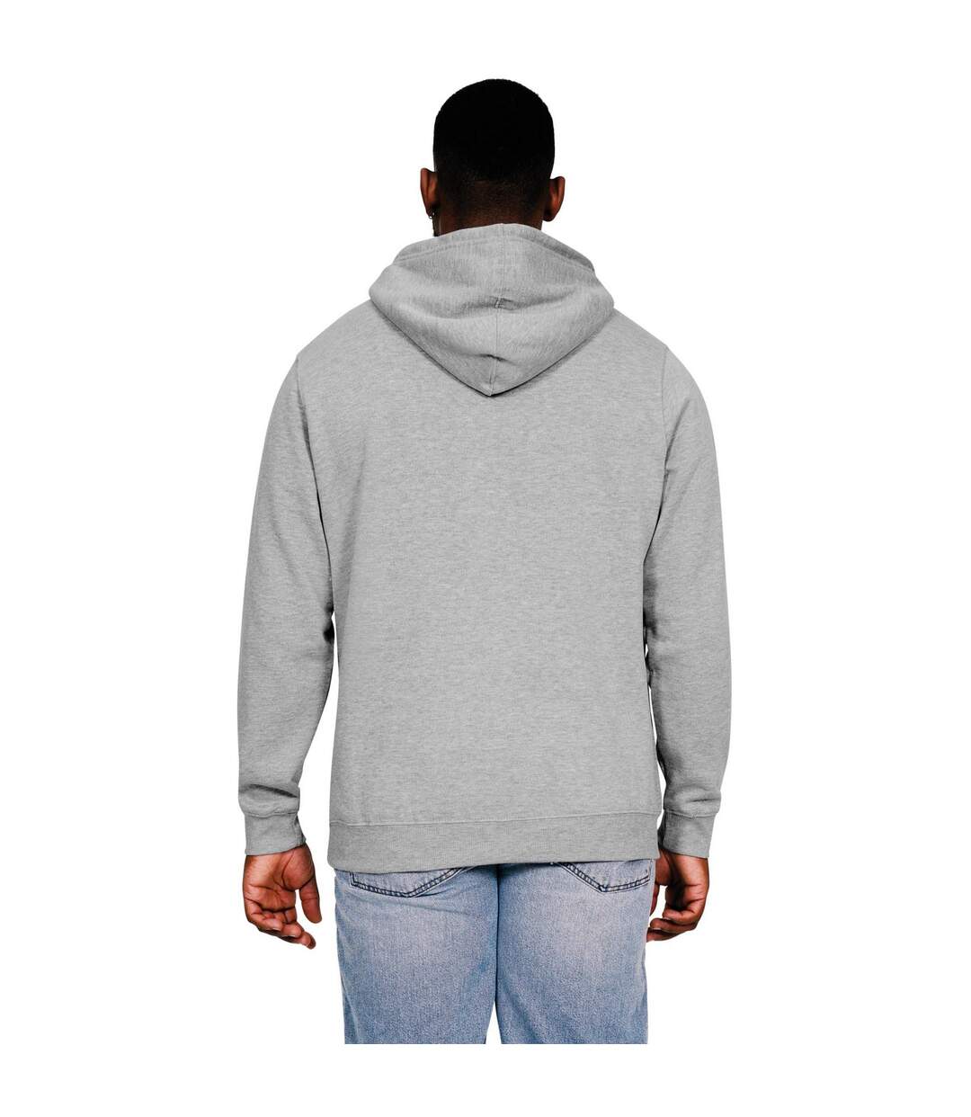 Sweat à capuche core homme gris chiné Casual Classics