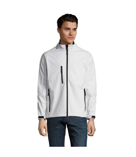 Mens Relax Soft Shell Jacket White SOLS