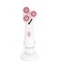 Brosse Nettoyante Visage 2 Têtes 17cm Blanc-4