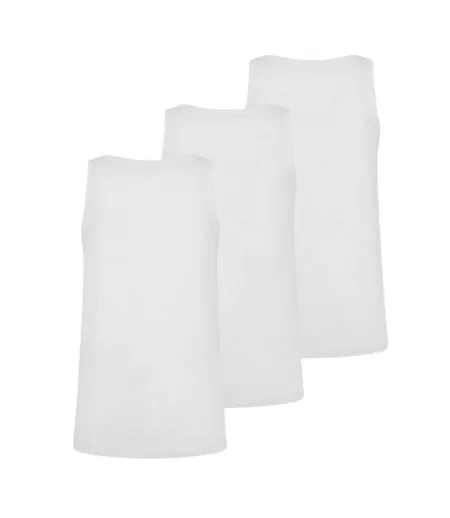 Lot De 3  Débardeurs Hbw Homme Blanc Boss