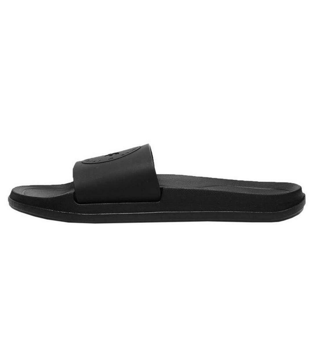 Claquettes Style Logo F045a Femme Noir 4F-2