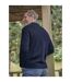 Mens Lambswool V Neck Jumper Navy WoolOvers-2
