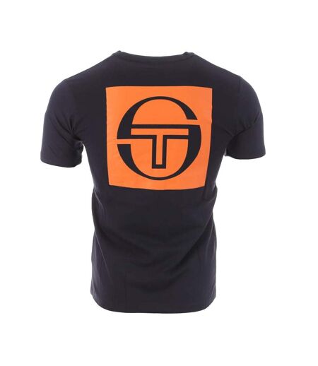 T-shirt Marine/Orange Homme Sergio Tacchini Squared - L