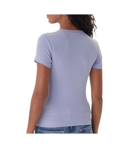 T-Shirt violet femme tommy hilfiger badge dw0dw17881