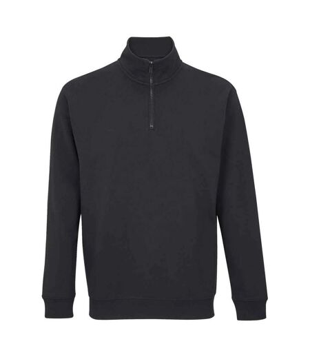 SOLS Unisex Adult Conrad Quarter Zip Sweatshirt (Black)