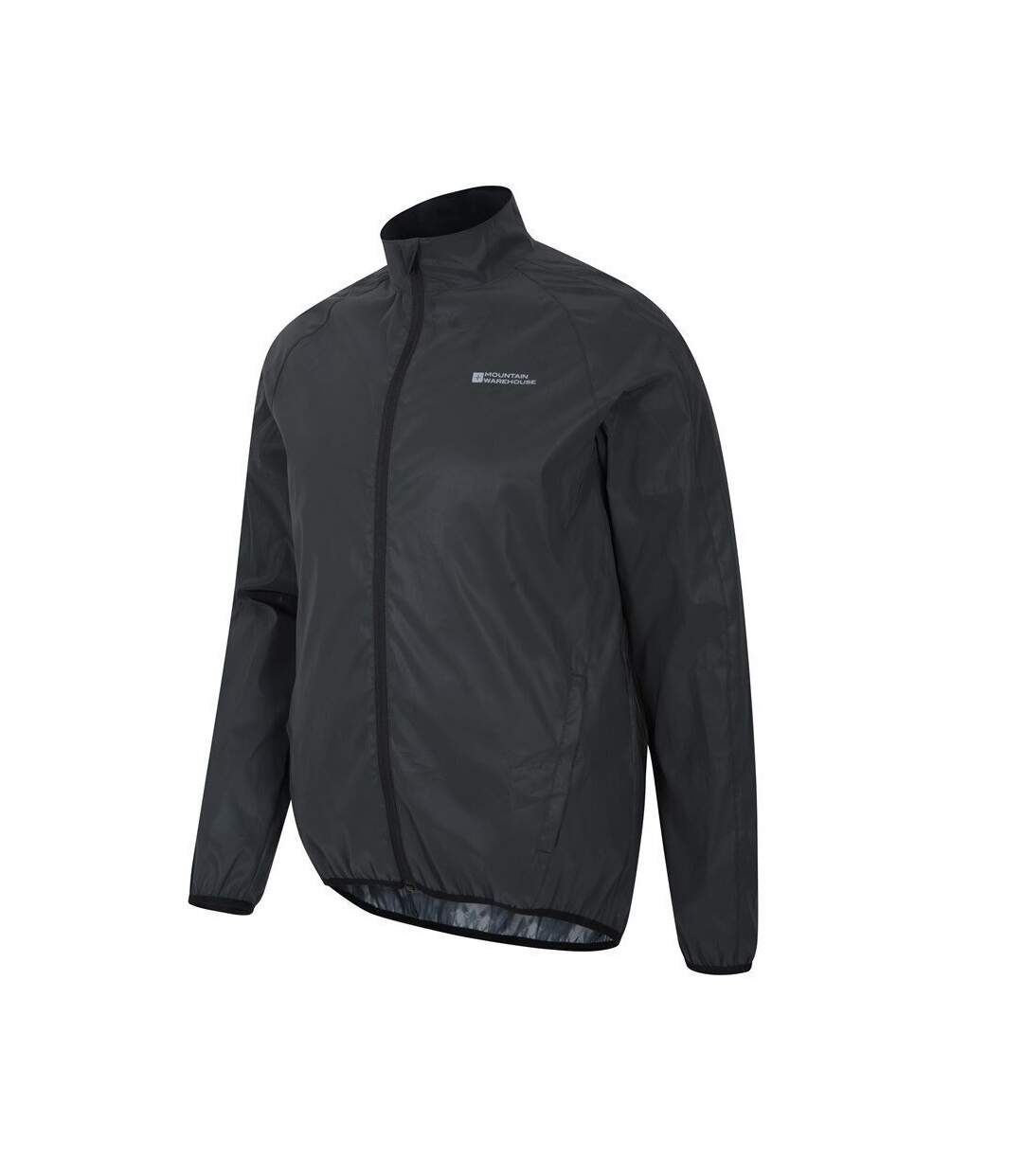 Mens reflective jacket black Mountain Warehouse