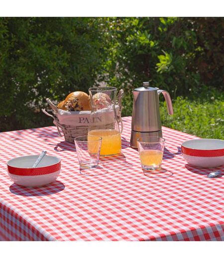 Nappe Antitache Imprimé Vichy 150x240cm Rouge