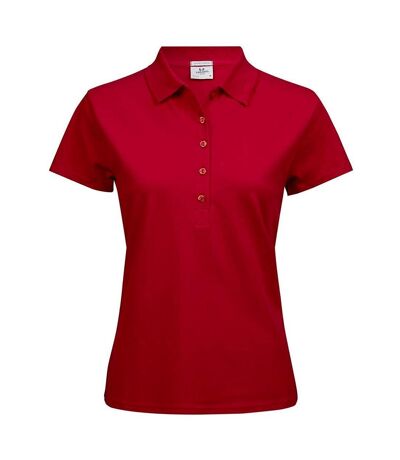 Polo manches courtes - Femme - 145 - rouge