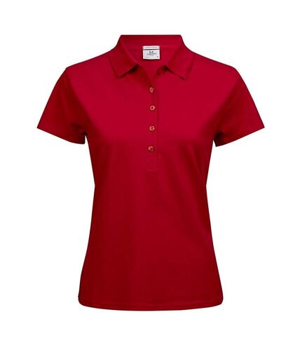 Polo manches courtes - Femme - 145 - rouge