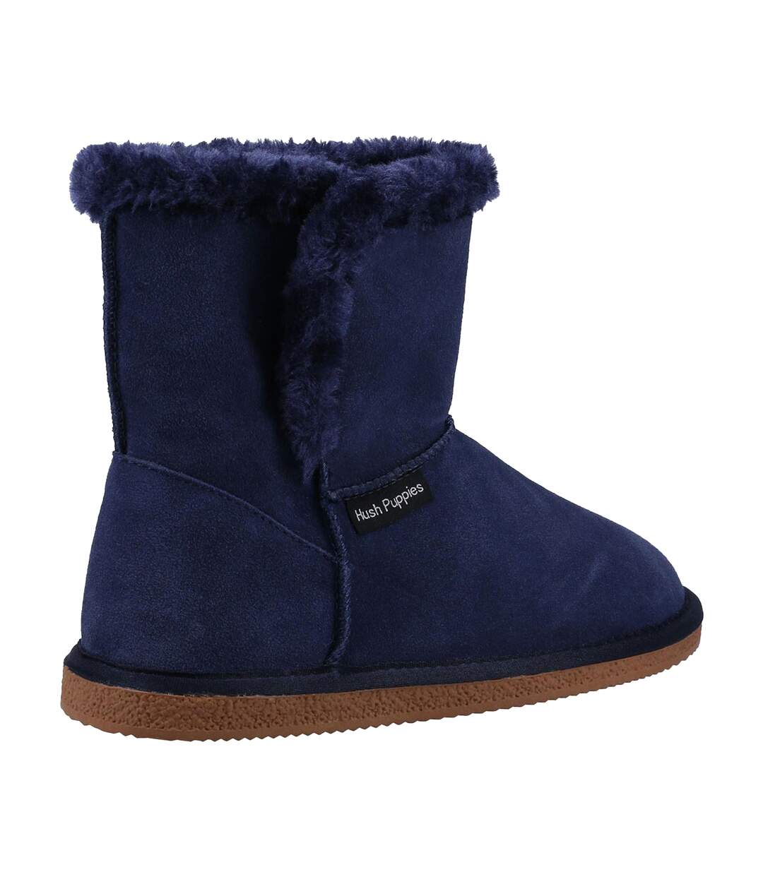 Hush puppies womens/ladies ashleigh suede slipper boots navy Skechers