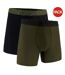 Lot De 2  Boxers Tech Homme Vert Noir Chiné Under Armour-2