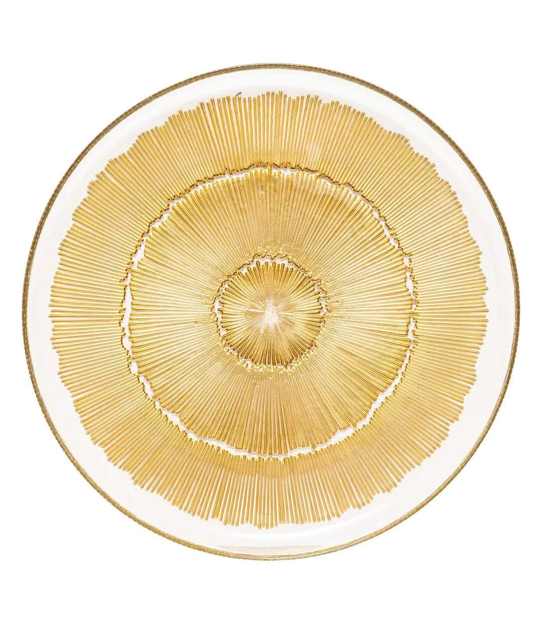Lot de 6 Assiettes Plates Celeste 28cm Doré-1