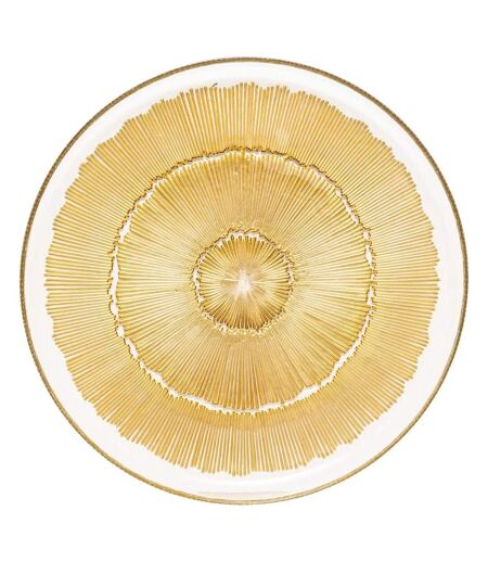 Lot de 6 Assiettes Plates Celeste 28cm Doré