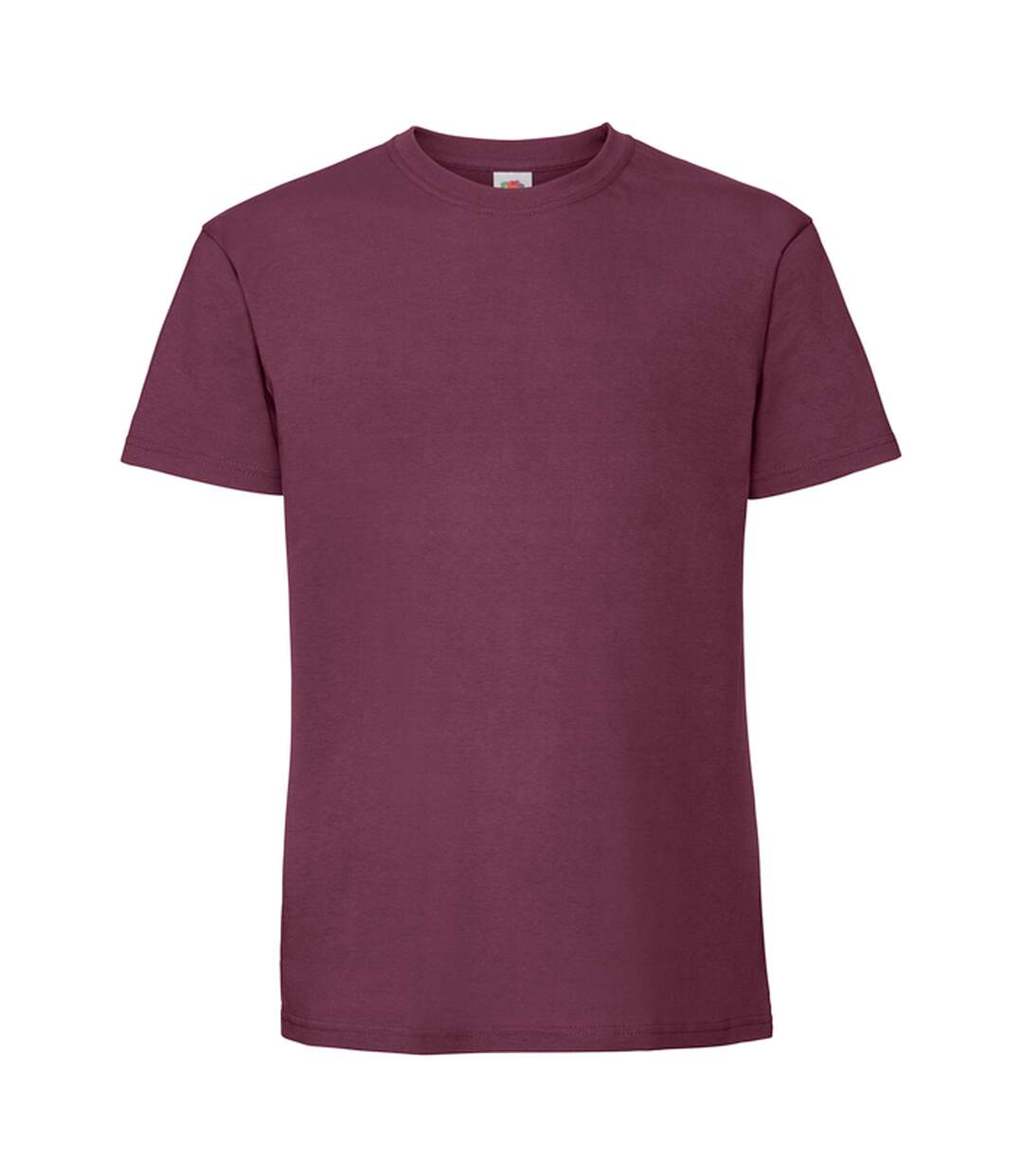 T-shirt iconic premium homme bordeaux Fruit of the Loom