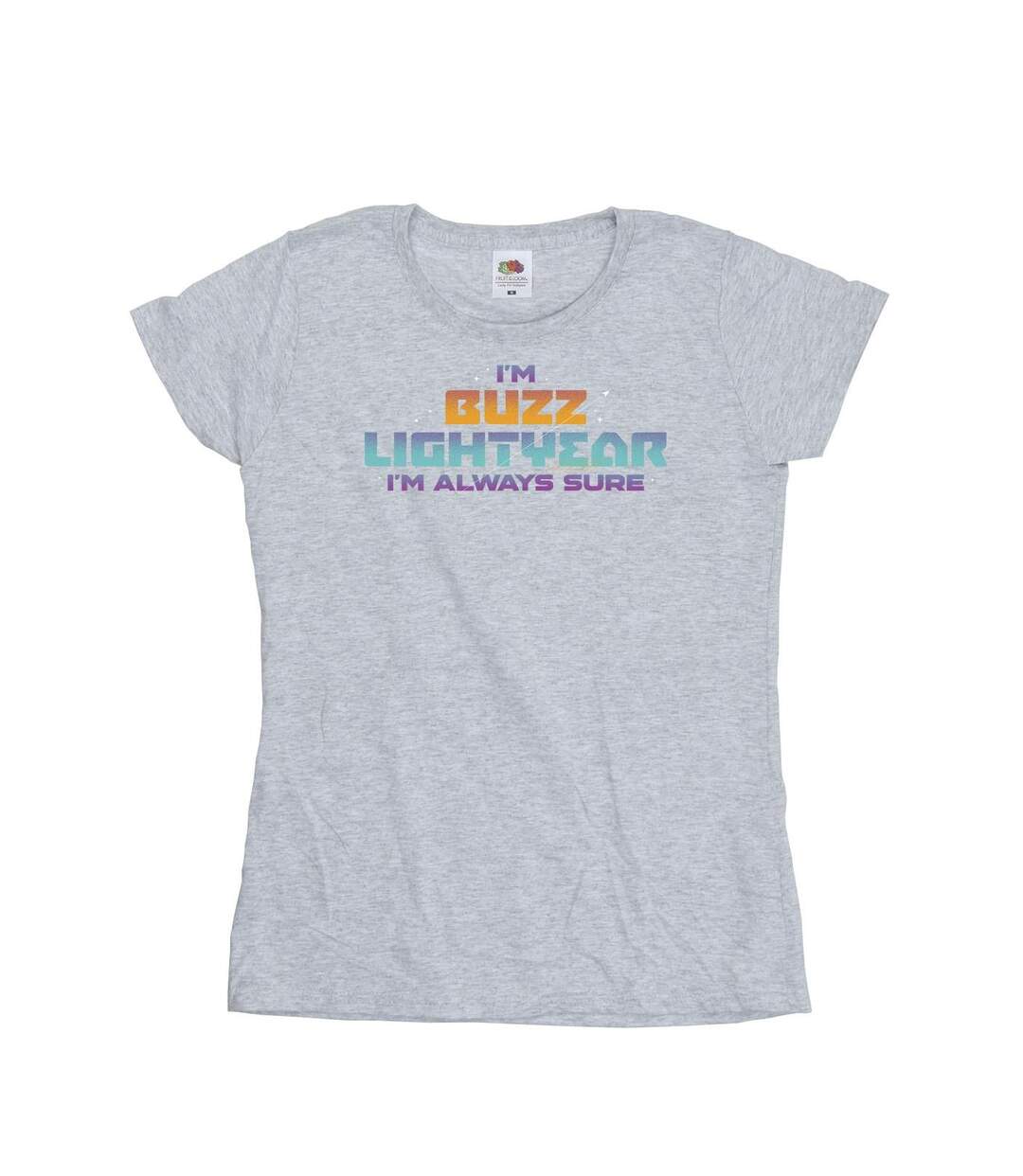 Disney T-shirt en coton Femme/Ladies Lightyear Always Sure Text (Gris sportif) - UTBI29225-1
