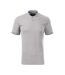 Polo Motif/style Losange Premium Homme Gris Argenté Malfini-1