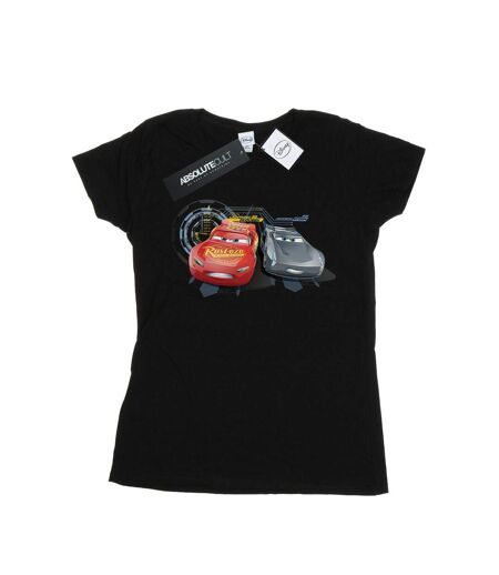 Disney - T-shirt CARS LIGHTNING VS STORM - Femme (Noir) - UTBI13924