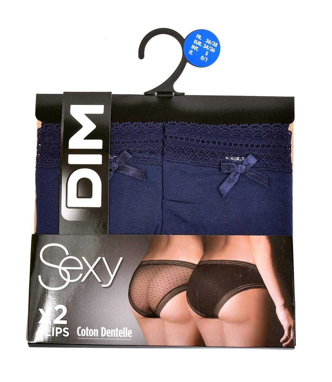 Culottes Femme DIM Confort Qualité supérieure Pack de 2 Culottes SEXY DIM Marine-3